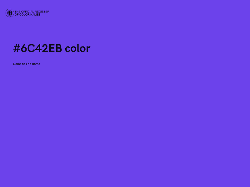 #6C42EB color image