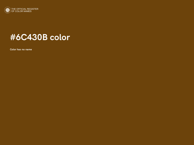 #6C430B color image