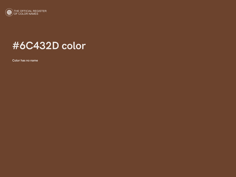 #6C432D color image