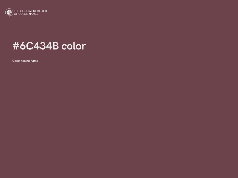 #6C434B color image