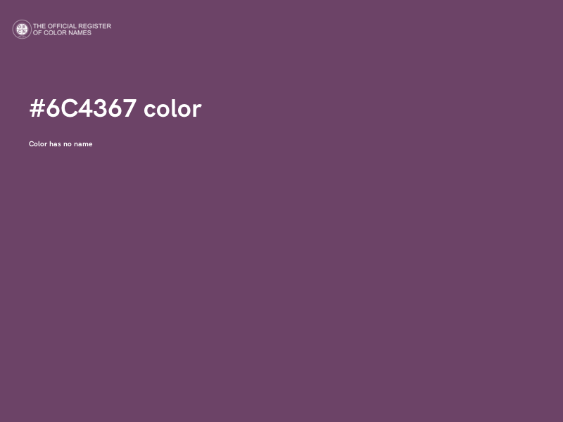#6C4367 color image