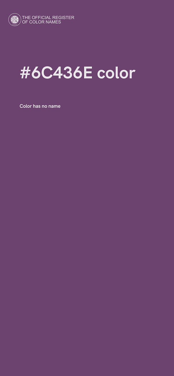 #6C436E color image
