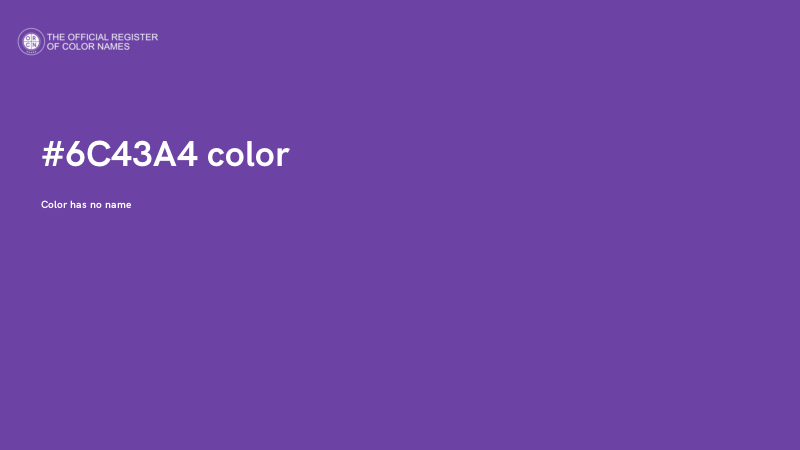 #6C43A4 color image