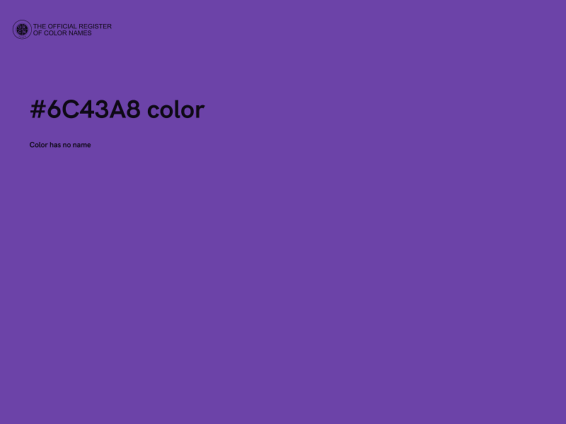 #6C43A8 color image