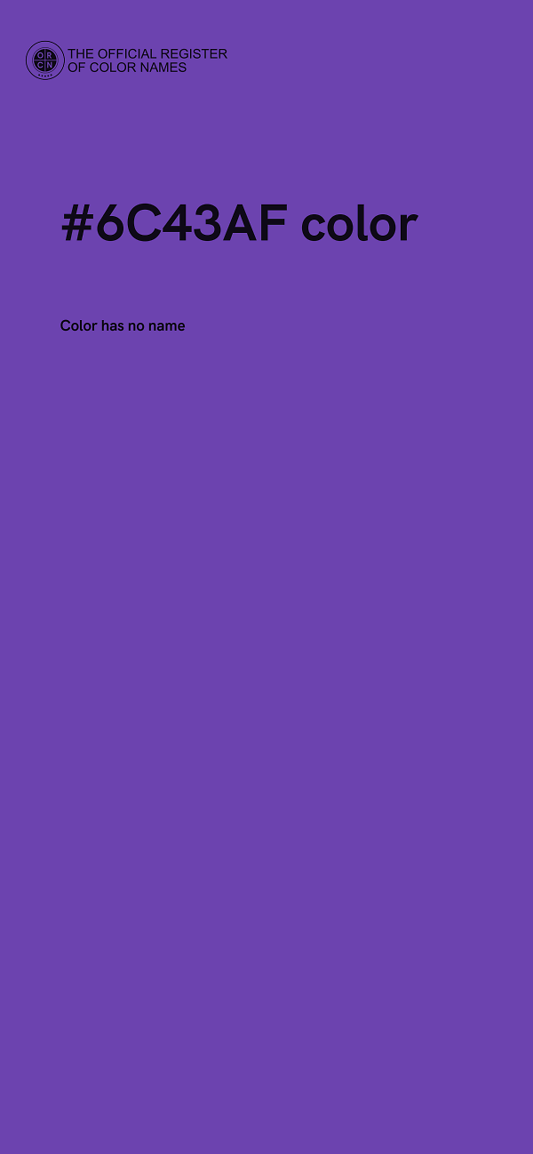 #6C43AF color image