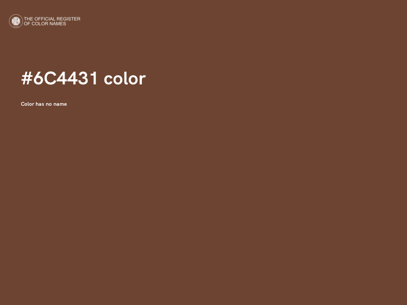 #6C4431 color image