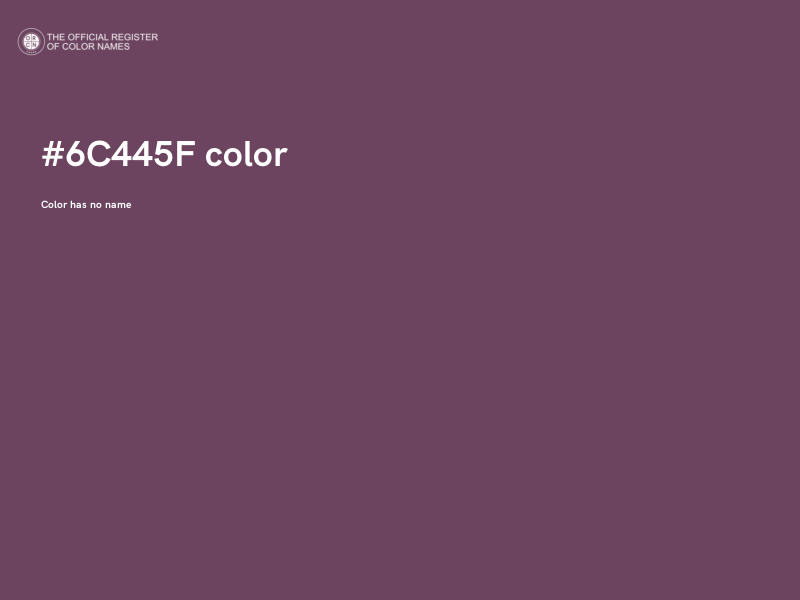 #6C445F color image