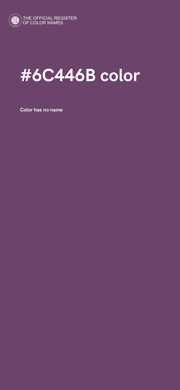 #6C446B color image