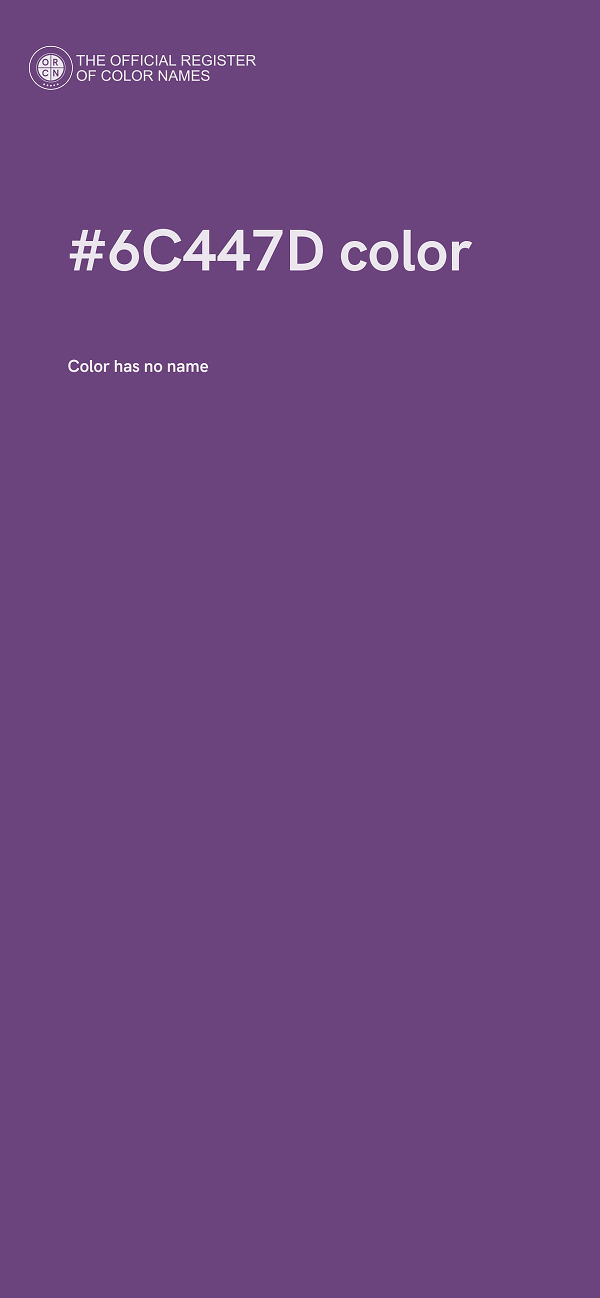 #6C447D color image