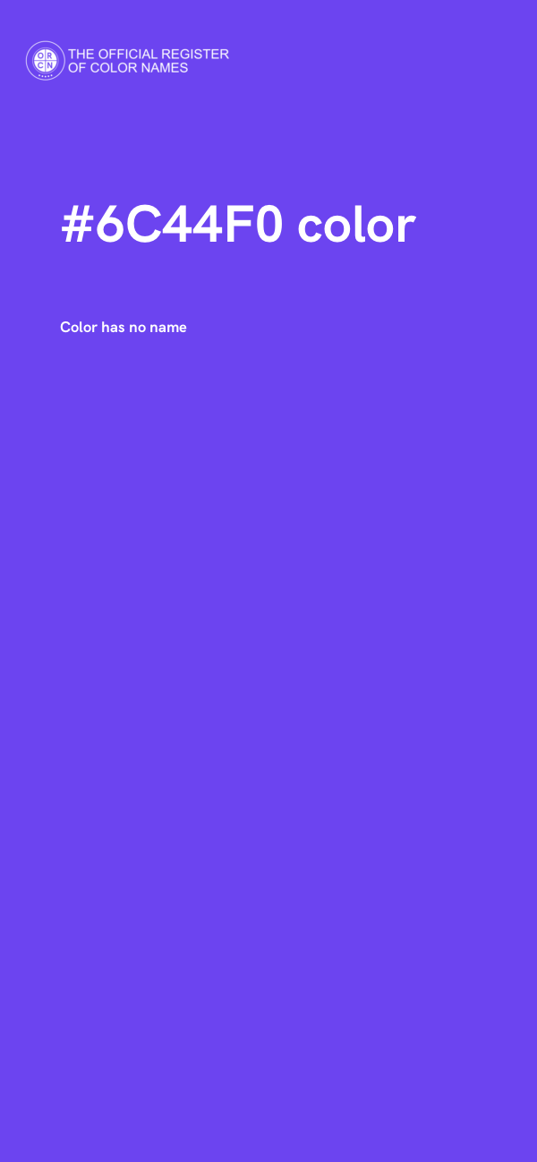 #6C44F0 color image