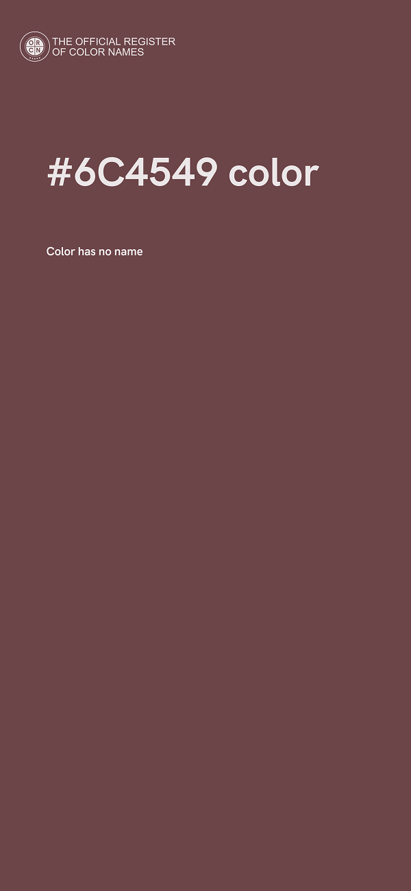 #6C4549 color image