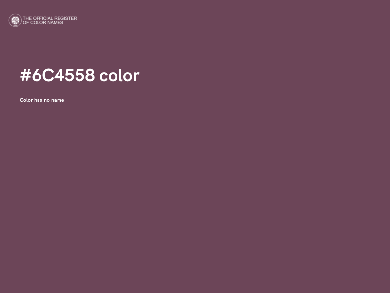 #6C4558 color image