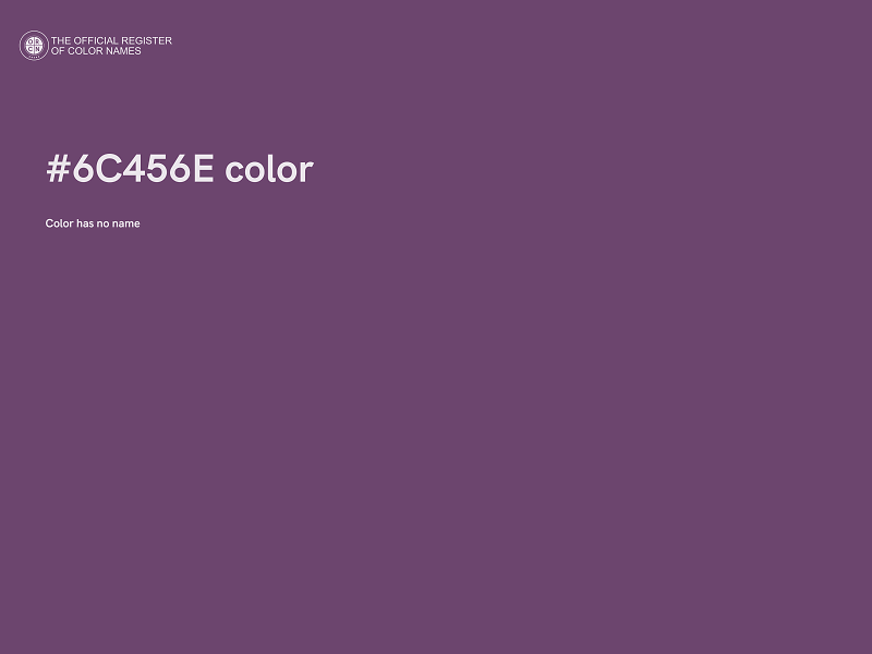 #6C456E color image