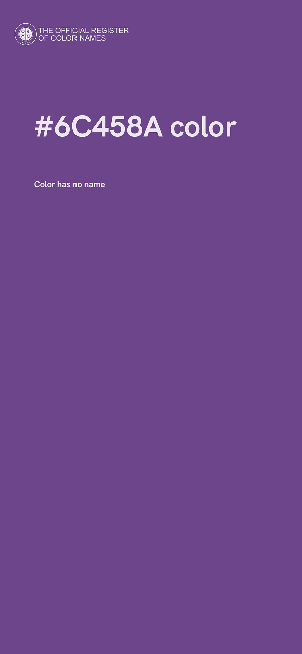 #6C458A color image