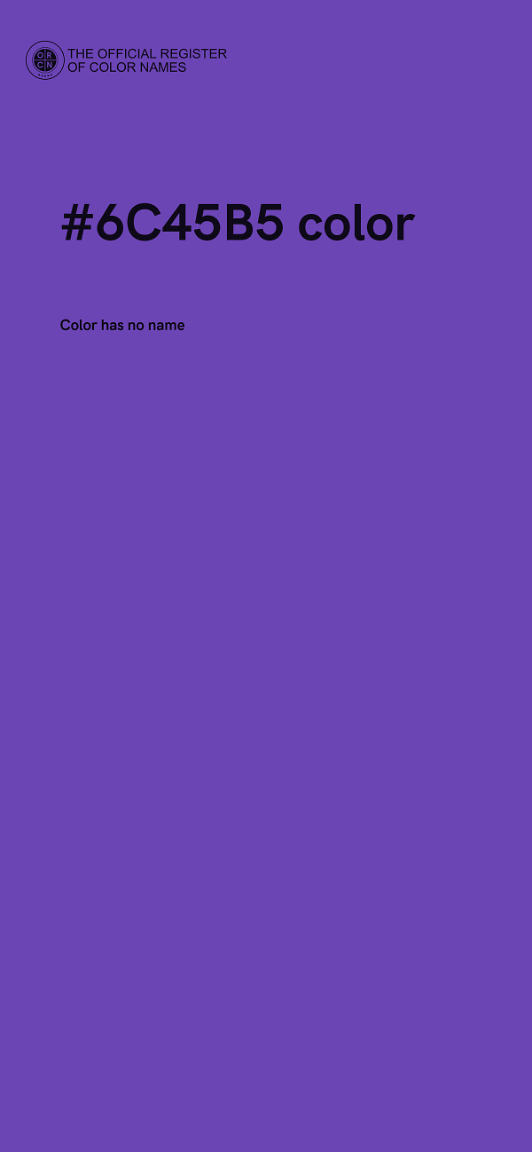 #6C45B5 color image
