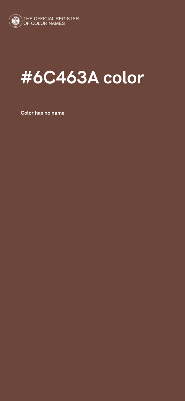 #6C463A color image