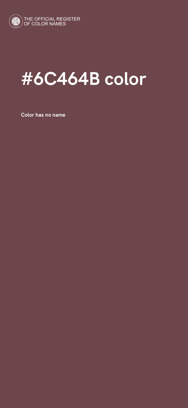 #6C464B color image