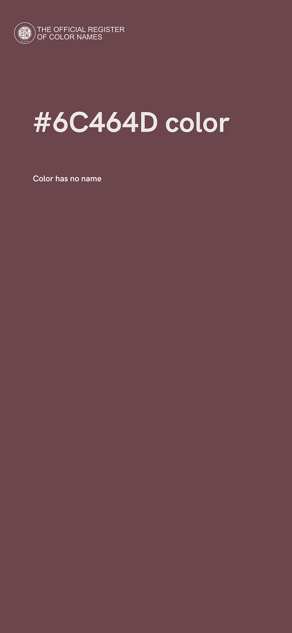 #6C464D color image