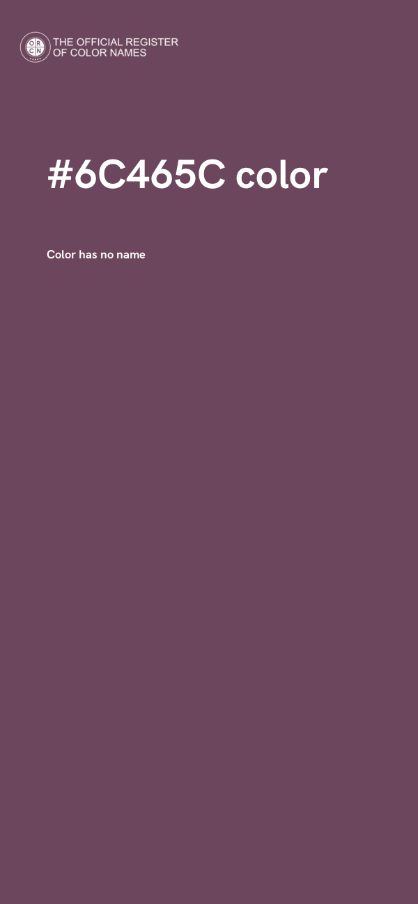 #6C465C color image
