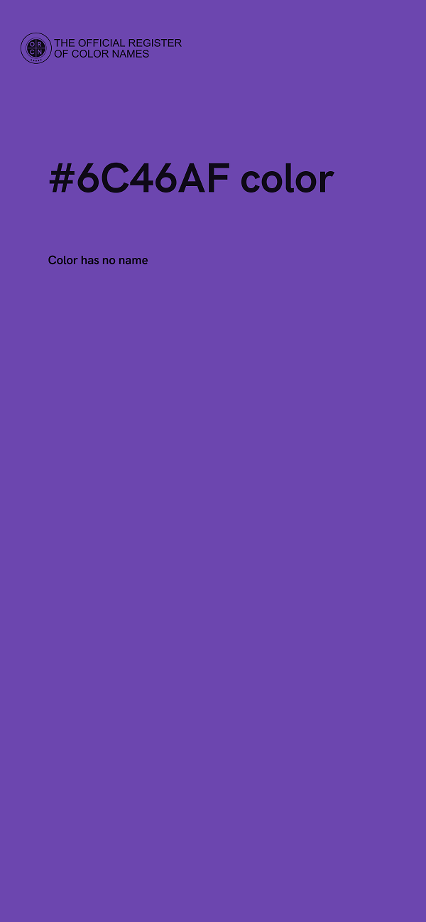 #6C46AF color image