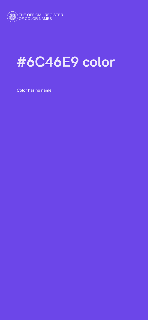 #6C46E9 color image