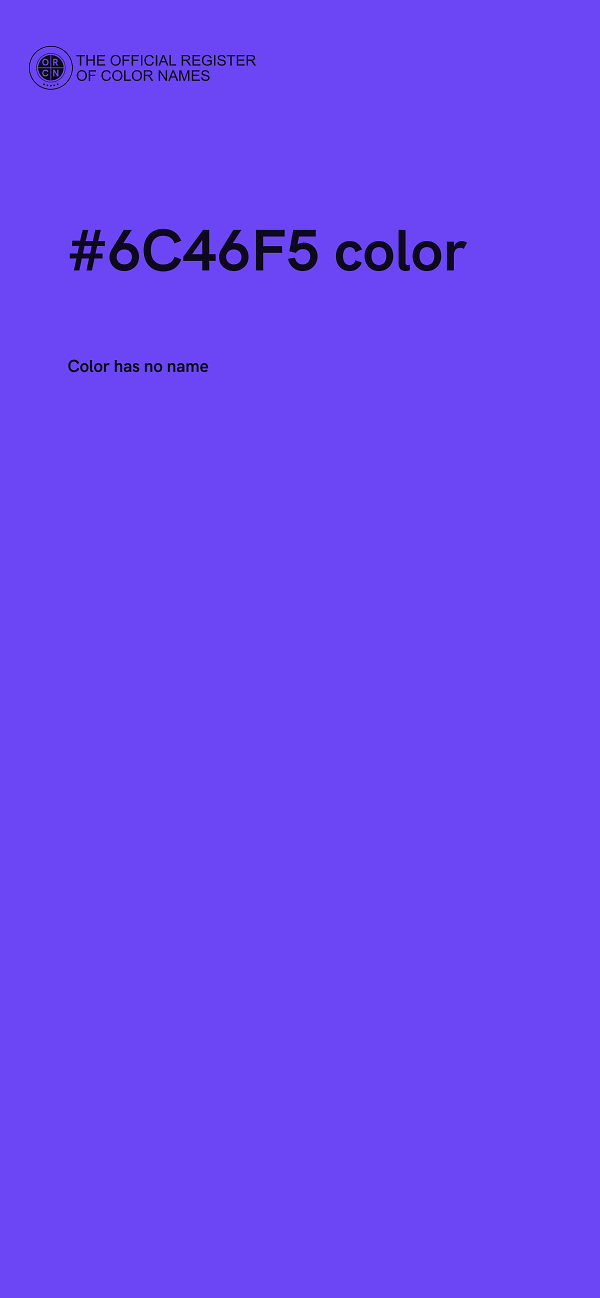 #6C46F5 color image