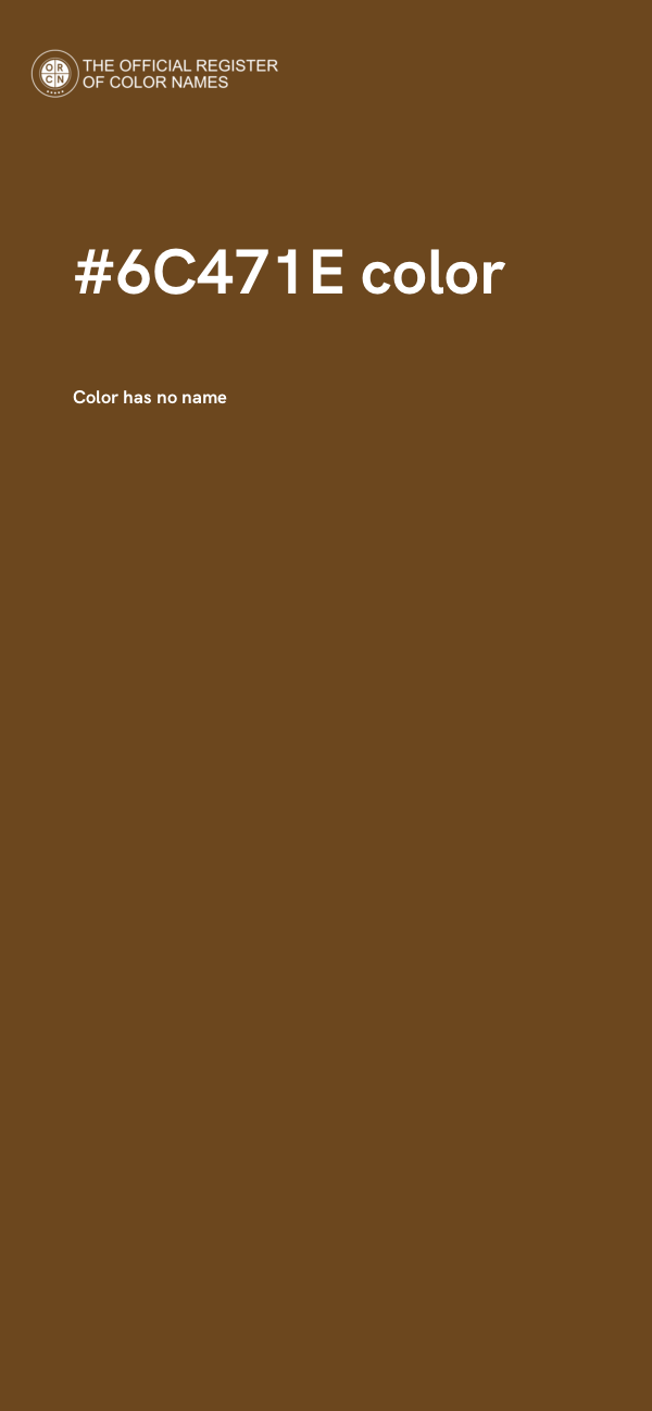 #6C471E color image