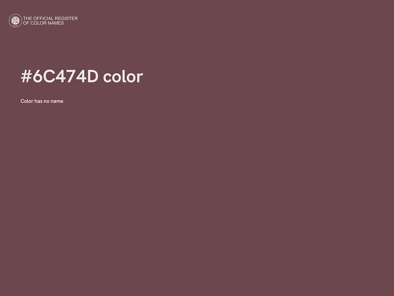 #6C474D color image