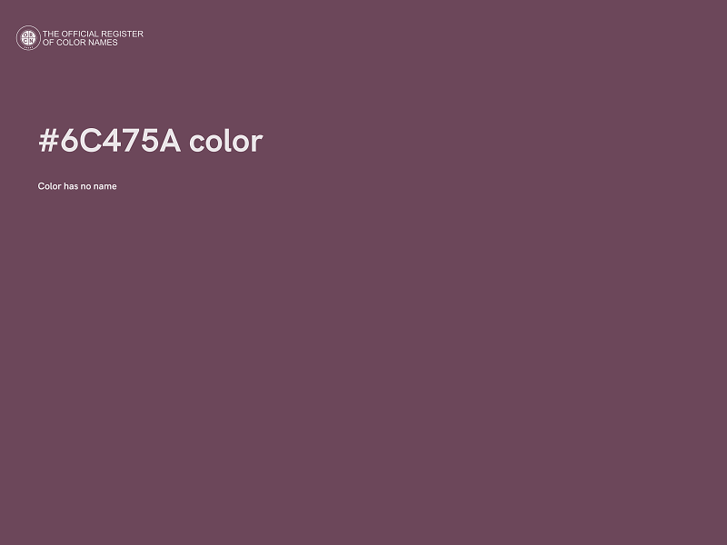 #6C475A color image