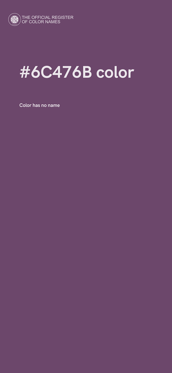#6C476B color image