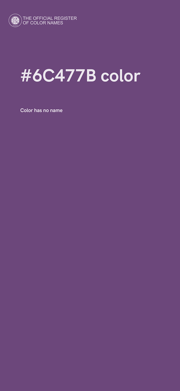 #6C477B color image