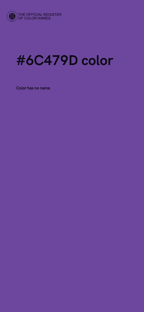 #6C479D color image