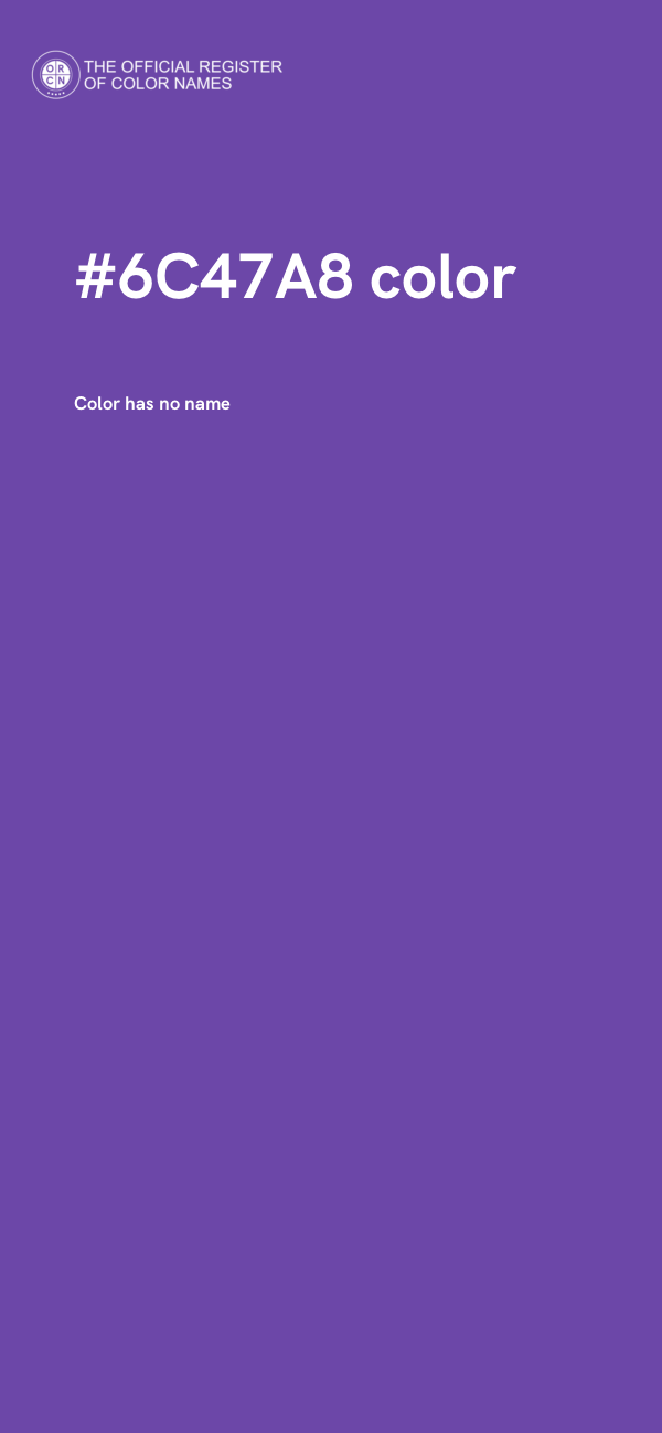 #6C47A8 color image