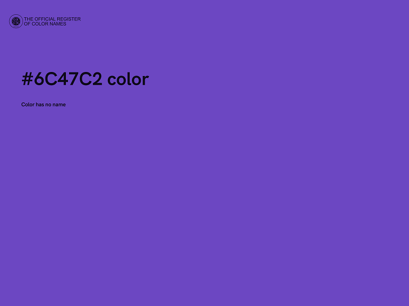 #6C47C2 color image