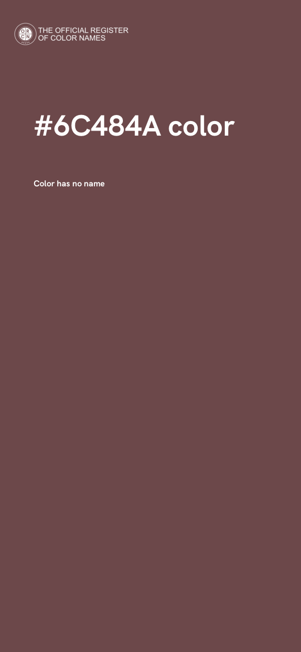#6C484A color image