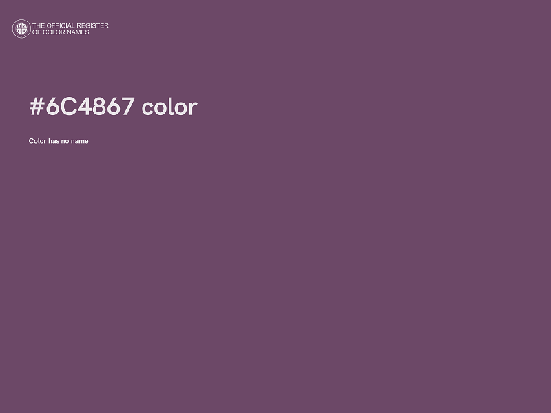 #6C4867 color image