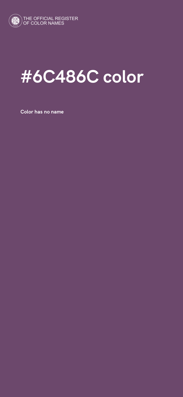 #6C486C color image