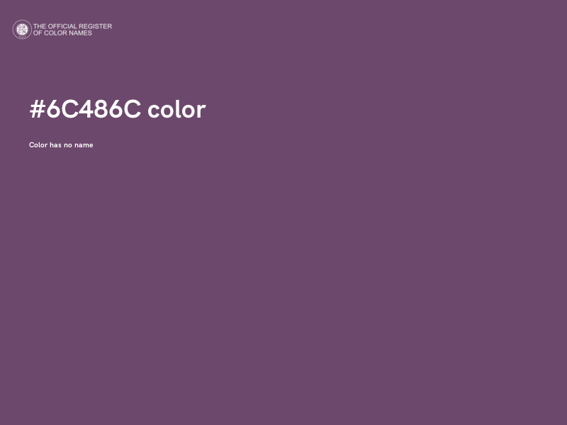 #6C486C color image