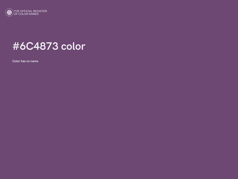 #6C4873 color image
