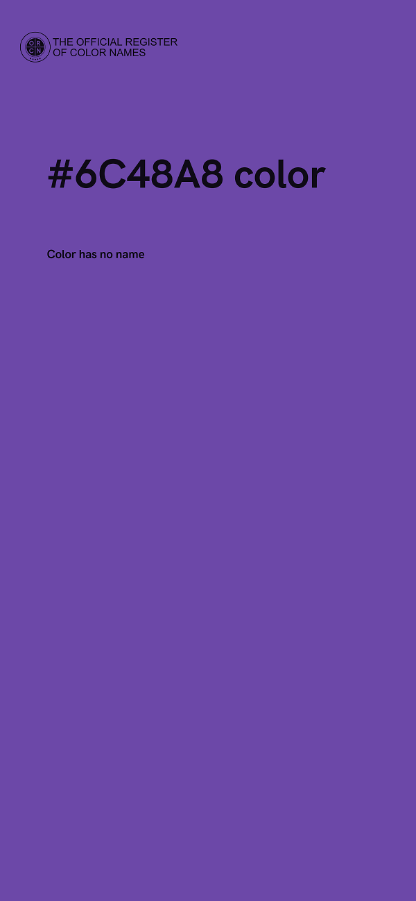 #6C48A8 color image