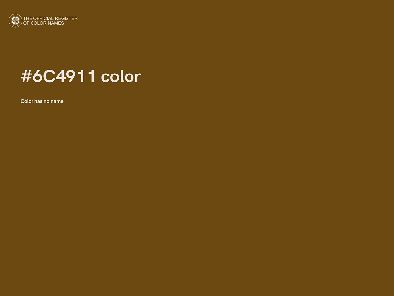 #6C4911 color image