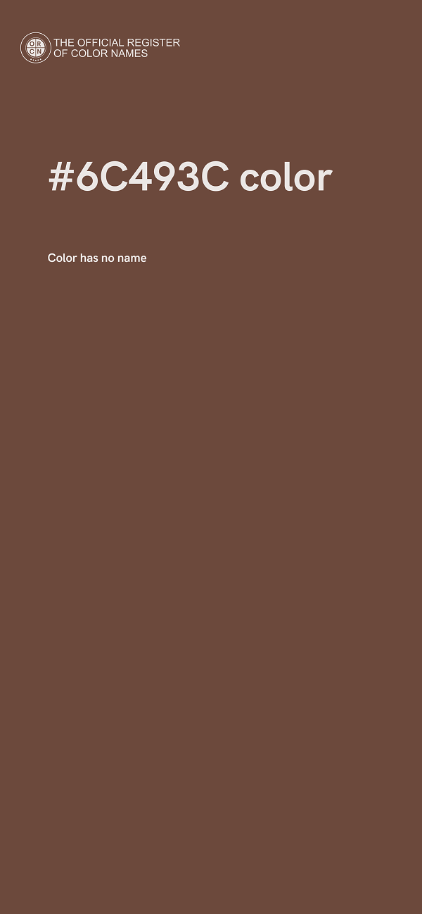 #6C493C color image