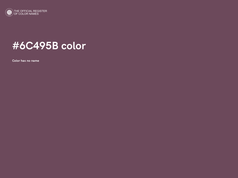 #6C495B color image
