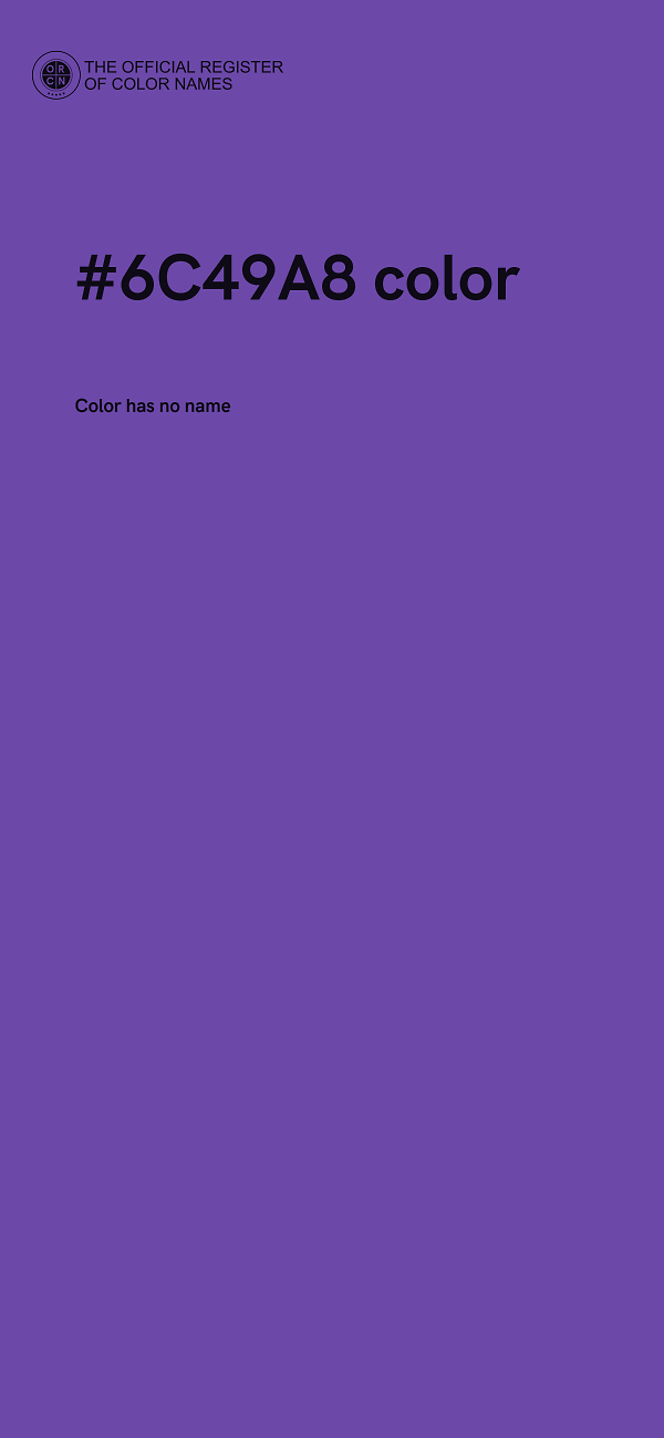 #6C49A8 color image