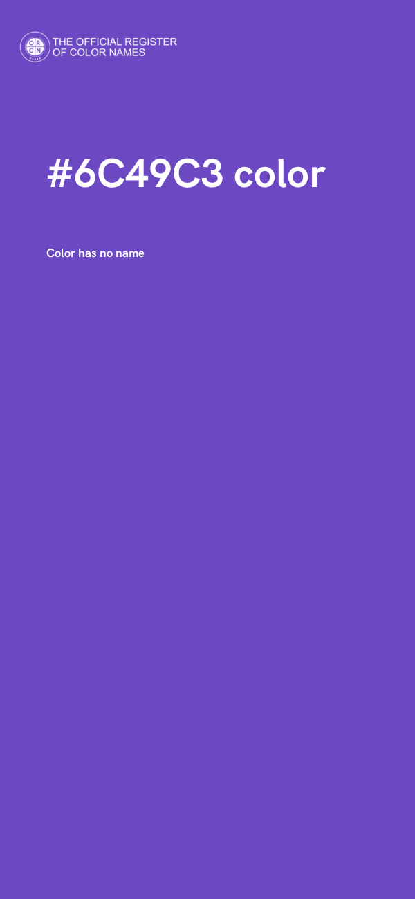 #6C49C3 color image
