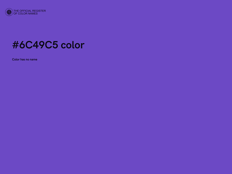 #6C49C5 color image