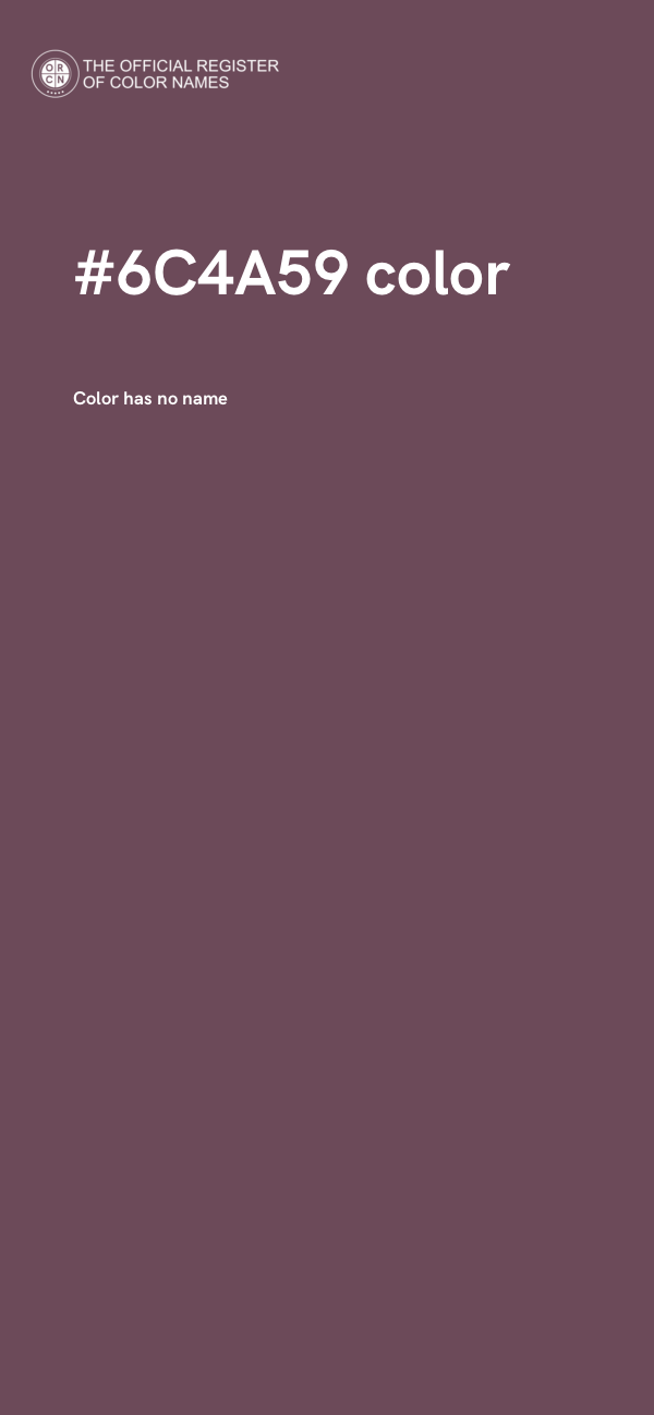 #6C4A59 color image