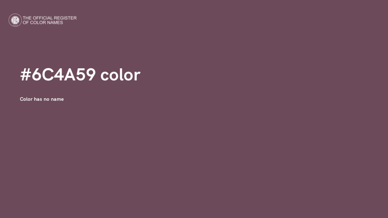 #6C4A59 color image
