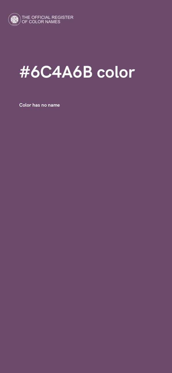 #6C4A6B color image