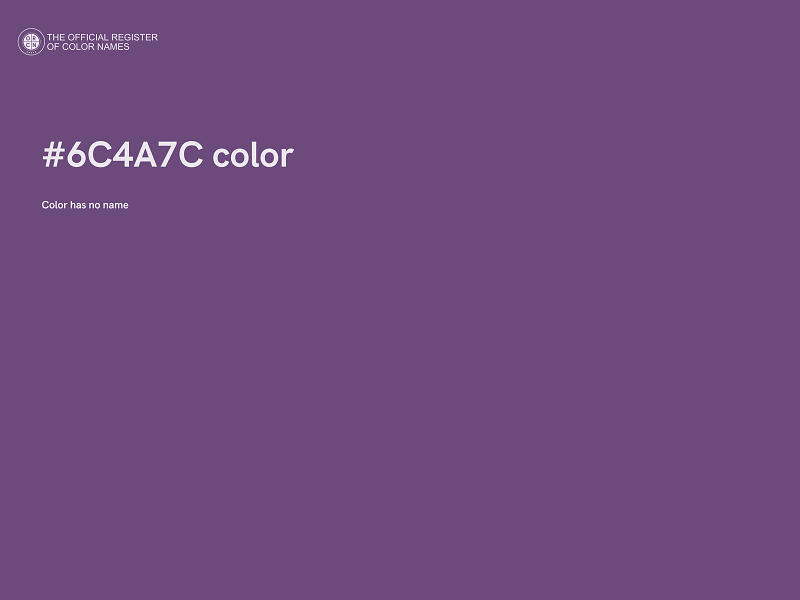 #6C4A7C color image